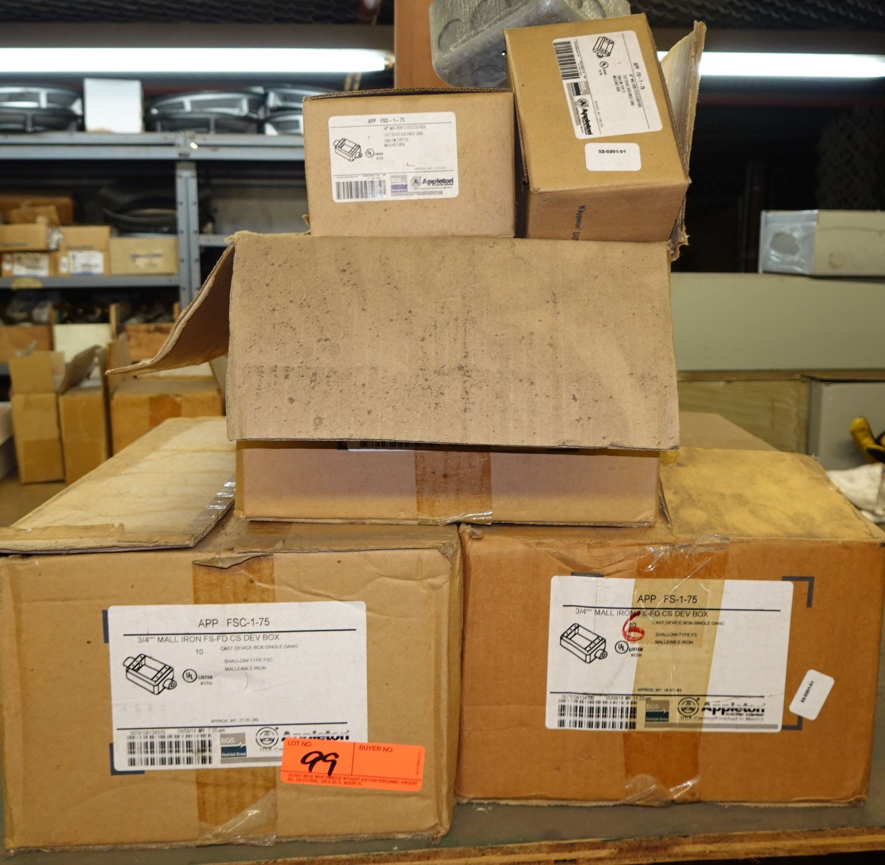 Multiple Boxes Appleton APP FSC-1-75 SC Heavy Duty Shallow Device Boxes