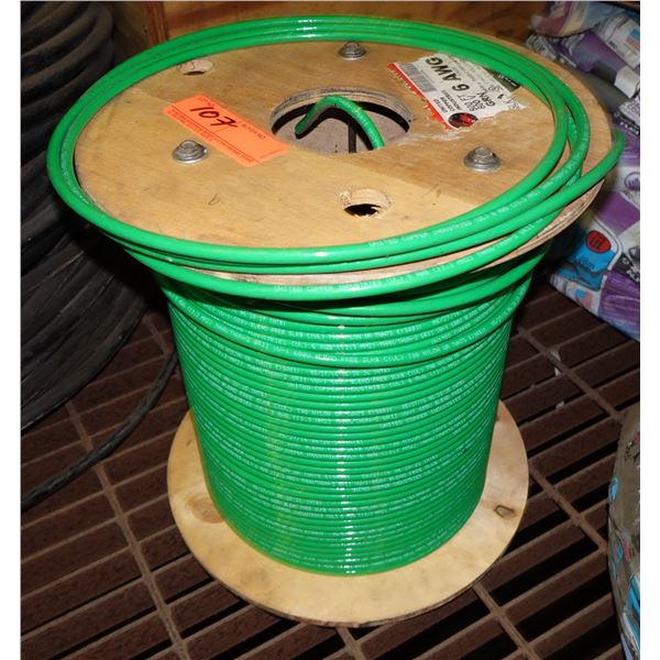 Spool United Copper 325426 Green 6 AWG HHN Wire