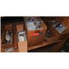 Image 1 : Contents of Shelf: Carlton Blank Outdoor Covers, 20 Amp Outlet Covers, Hardware, etc