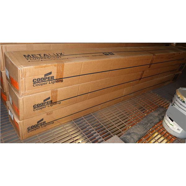 Qty 3 Boxes Cooper 40034967 Metalux Fluorescent Fixtures