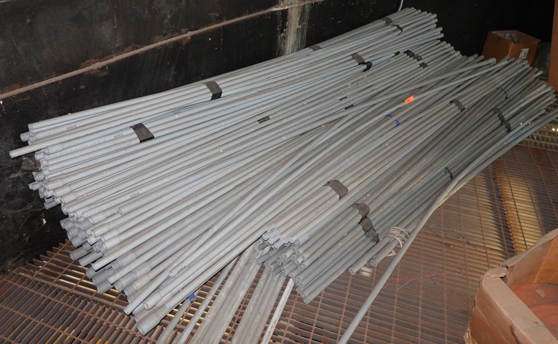 Multiple PVC & Other Pipe Sections, Misc Diameter & Lengths to 124