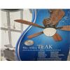 Image 3 : Harbor Breeze 0070085 Teak Ceiling Fan in Box