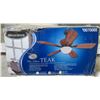 Image 1 : Harbor Breeze 0070085 Teak Ceiling Fan w/ Spare Parts (may not be complete)