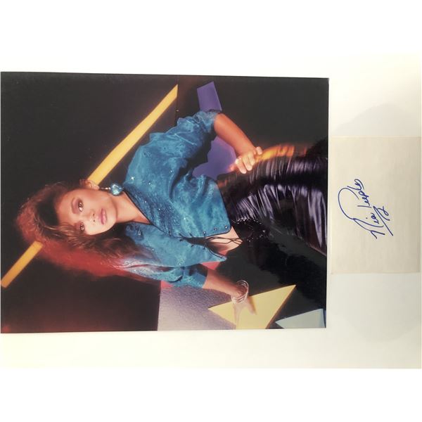 Nia Peeples signature cut and photo