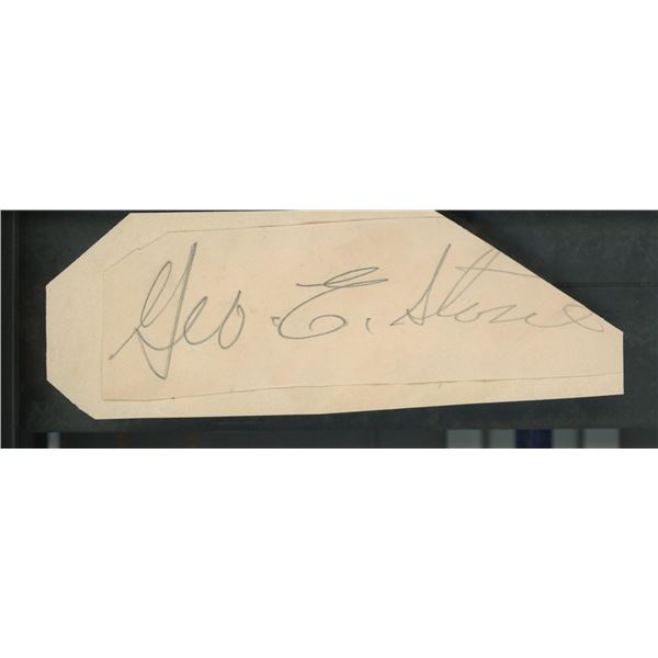 George Stewart original signature