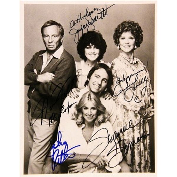 Three's Company cast signed photo