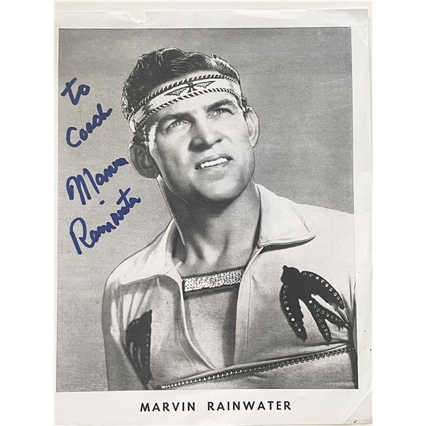Marvin Rainwater signed photo