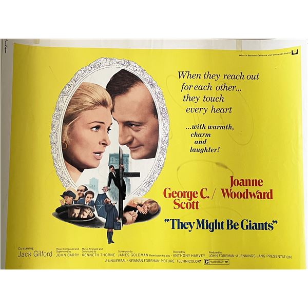 They Might Be Giants 1971 vintage movie poster