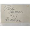 Image 1 : Olympic athlete Paul Herman autograph note