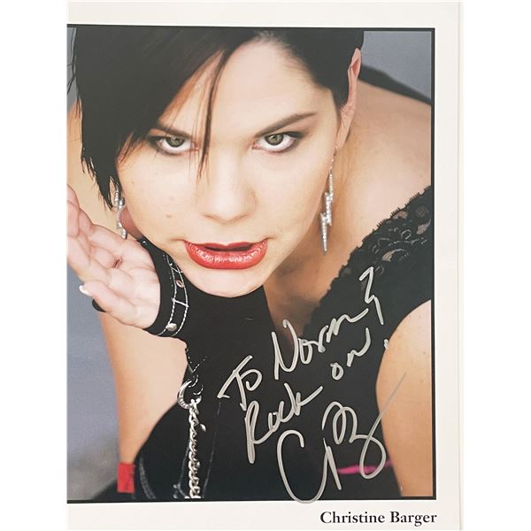 Christine Barger signed photo