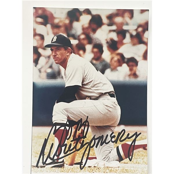 Bob Montgomery signed photo post card