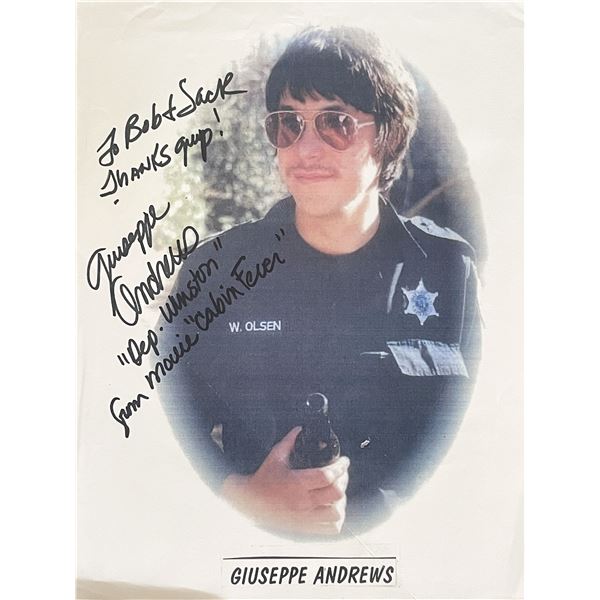 Giuseppe Andrews signed photo