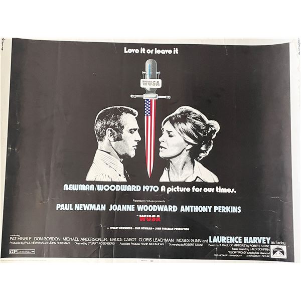 WUSA 1970 vintage movie poster