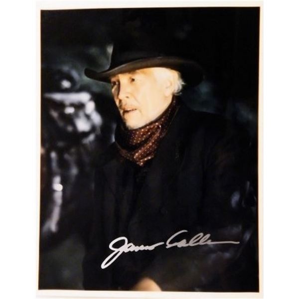 James Coburn signed portrait photo