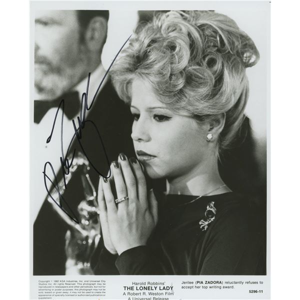 Pia Zadora signed movie photo
