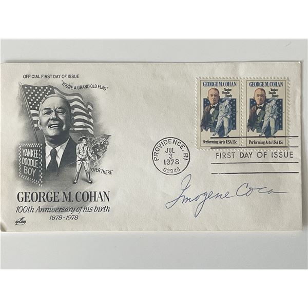 Comedienne Imogene Coca signed cover