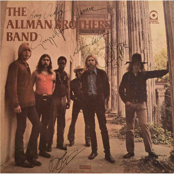 Allman Brothers Band signed debut album