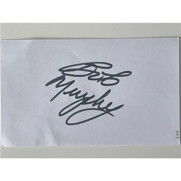 Golfer Bob Murphy autograph note