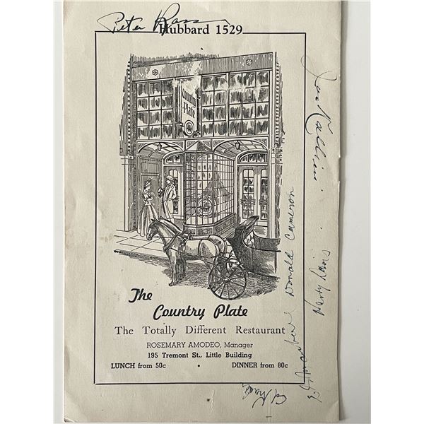 Rosalinda play signed pamphlet