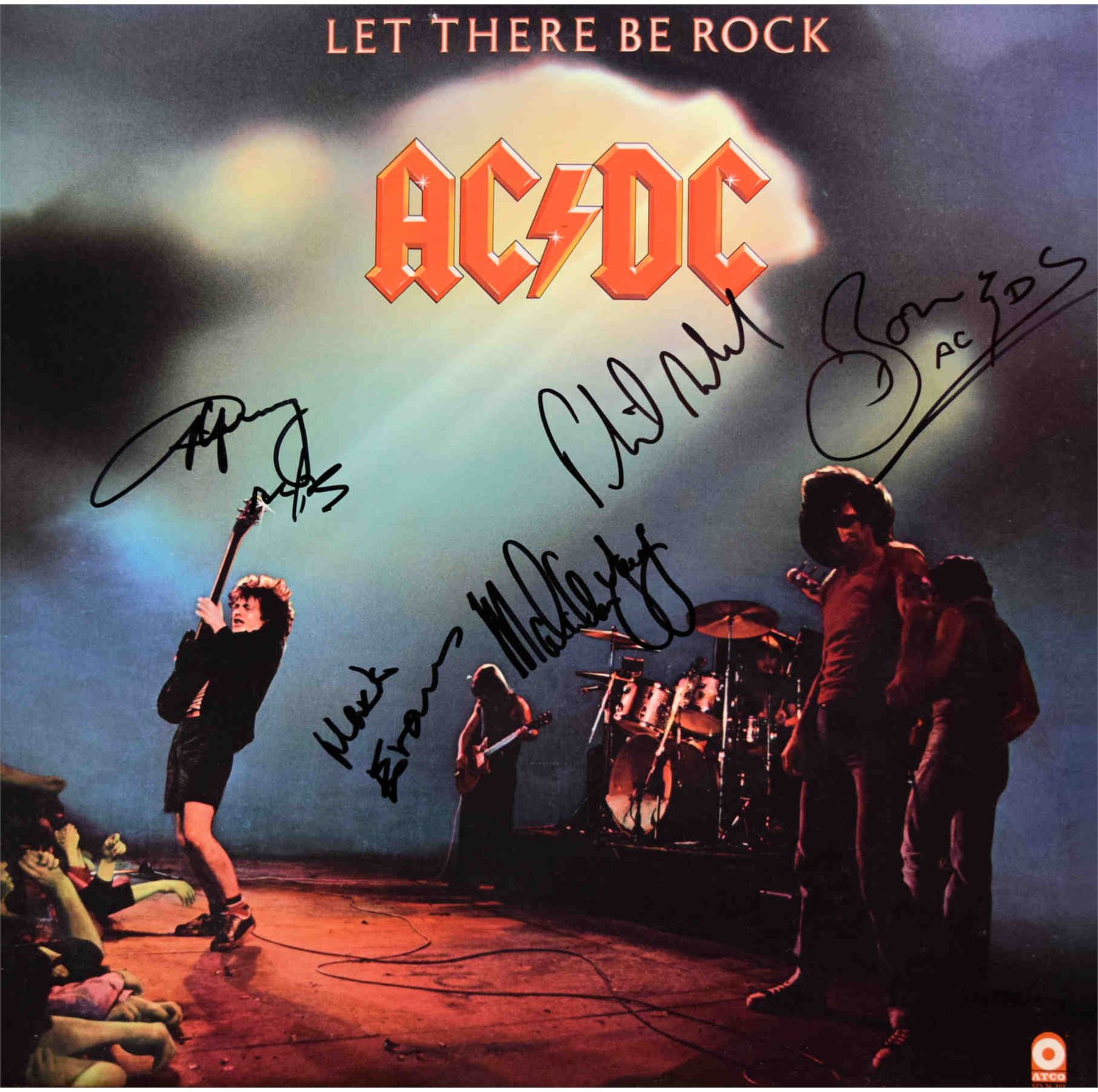 AC/DC signed Let There Be Rock album