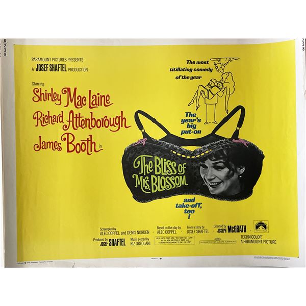 The Bliss of Mrs. Blossom 1968 vintage movie poster