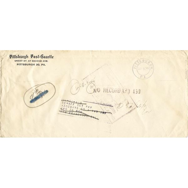 Pittsburgh Post Gazette 1945