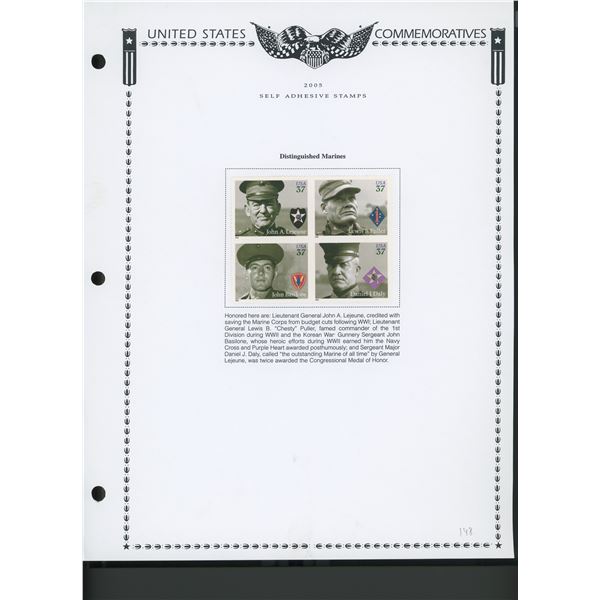2005 United States Self-Adhesive Booklet Stamp Set: Marines