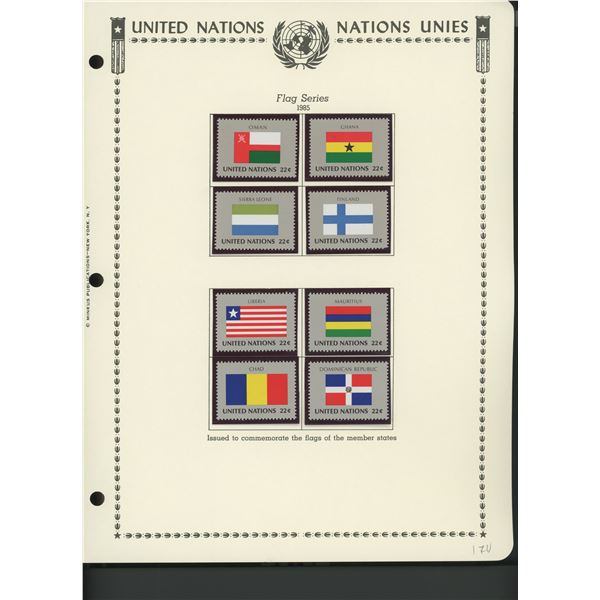 United Nations New York Stamps 1985