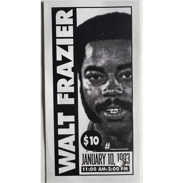 Walt Frazier unsigned autograph ticket