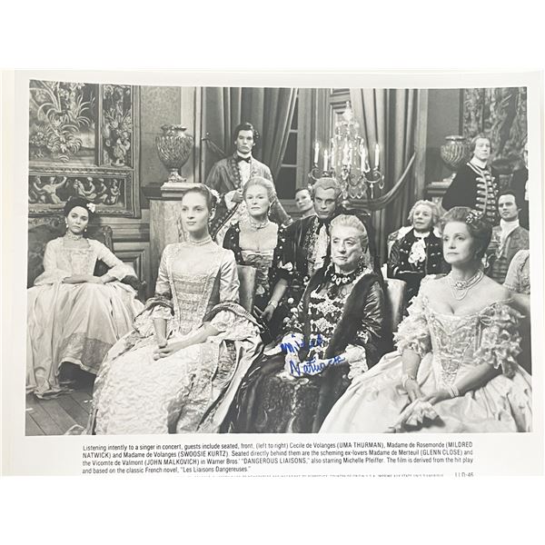 Dangerous Liaisons Mildred Natwick signed movie photo