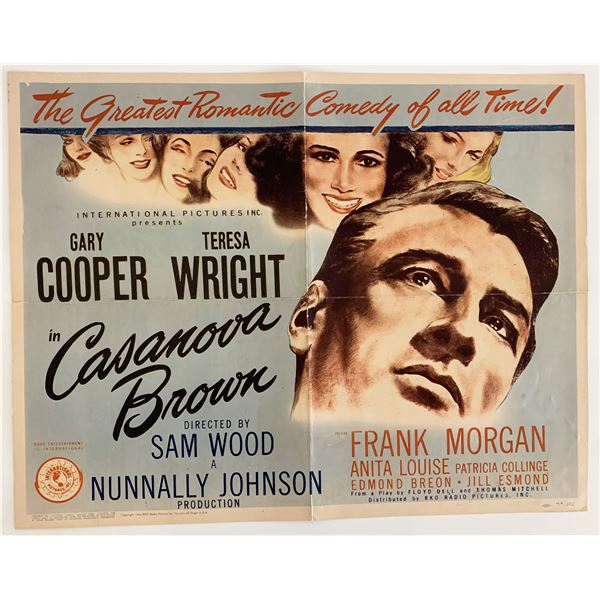 Casanova Brown vintage movie poster