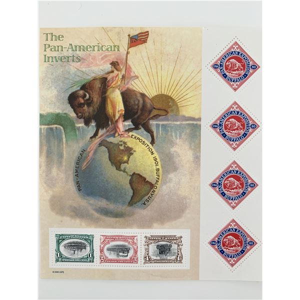 Pan-American Inverts Stamp Sheet