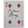 Image 1 : Actress Coleen Gray signed playing card