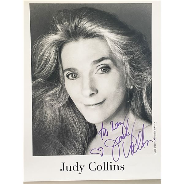 Judy Collins signed photo