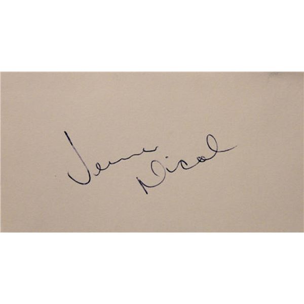 Beatles Jimmie Nicol signature slip