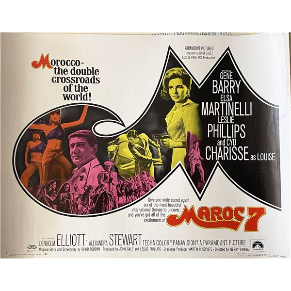 Maroc 7 1967 vintage movie poster
