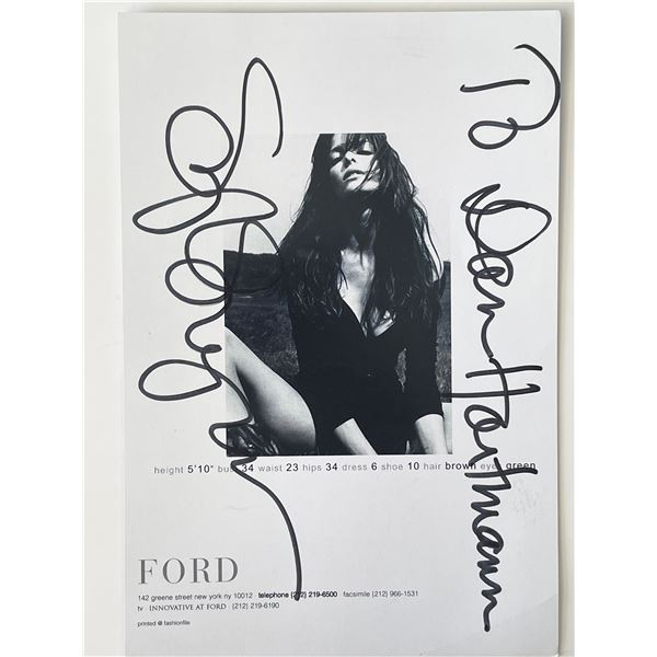 Model Stephanie Seymour signed photo