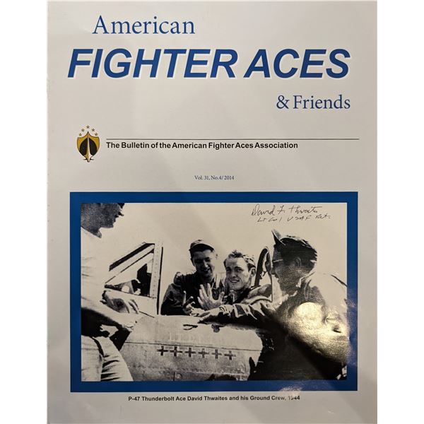 WW2 ACE David Thwaites Signed Program Cover