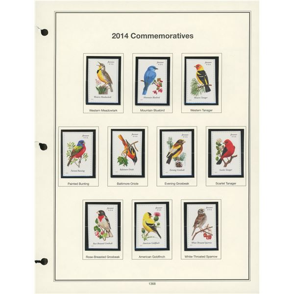 2014 Commemorative  First-Class Forever Songbird Stamps