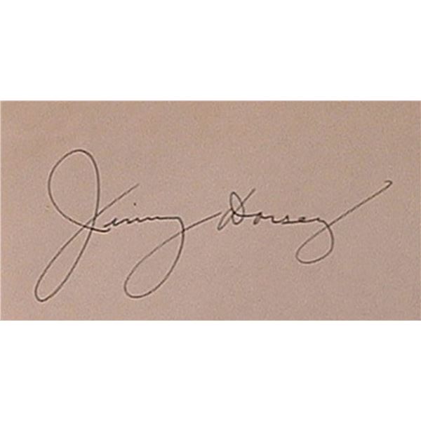 Jimmy Dorsey signature slip