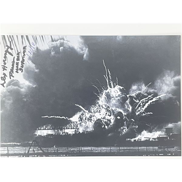 WW2 Veteran Alex Horanzy signed photo