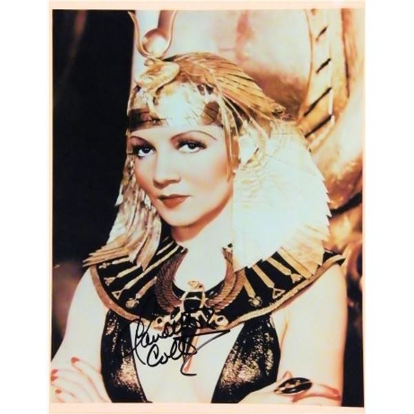 Claudette Colbert signed promo photo