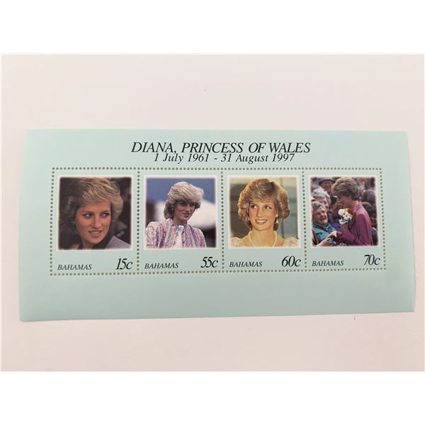 Bahamas Diana Princess of Wales commemorative stamp set
