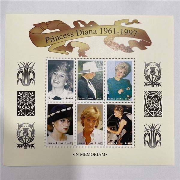 Sierra Leone Princess Diana commemorative stamp set