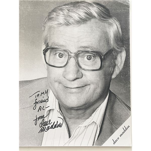 Dave Madden signed photo