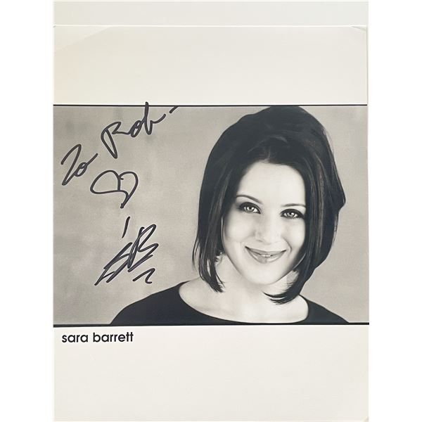Sara Barrett signed photo