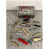 Image 1 : TIN OF VINTAGE POCKET KNIVES SOME NEED WORK