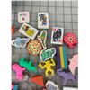 Image 2 : LOT OF VINTAGE ERASERS WALT DISNEY NINJA TURTLES ETC