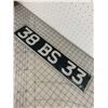 Image 1 : VINTAGE U.K ALUMINUM LICENSE  PLATE