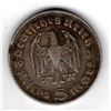 Image 2 : 1935 5 REICHMARK GERMANY, PAUL VAN HINDENBURG, .9 SILVER COIN